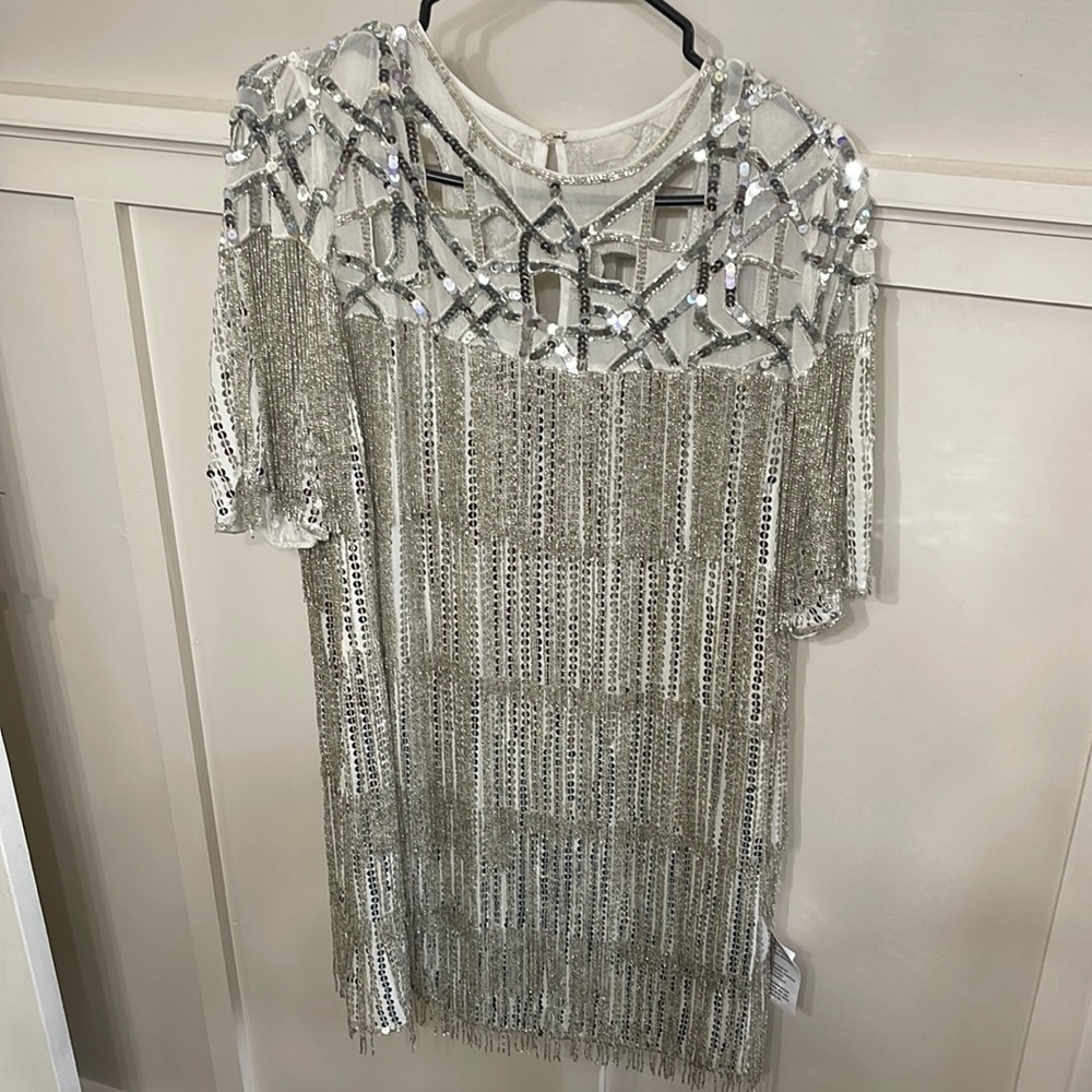 ASOS Edition Beaded Fringe Sequin Dress